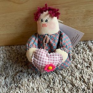 Handmade free standing cloth doll ❤️